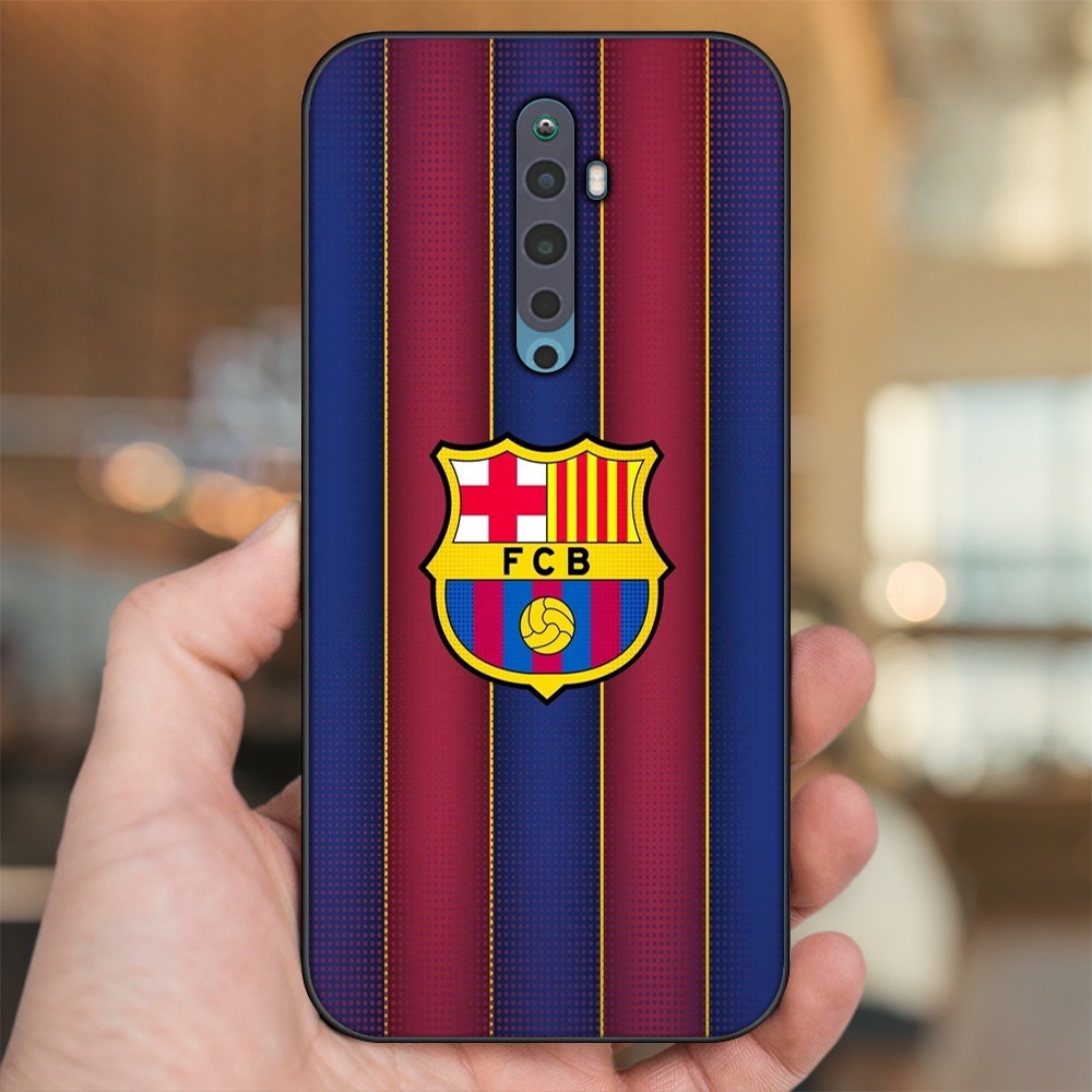 Ốp lưng Oppo Reno 2F viền đen in hình Barcelona Barca