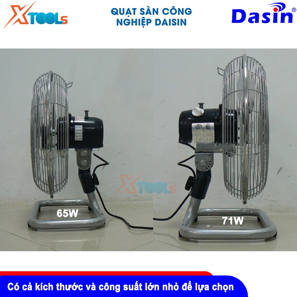Quạt sàn Dasin, công suất 60W-67W, Dài x Rộng x Cao (42cm x 26cm x 49cm)- chính hãng - xtools