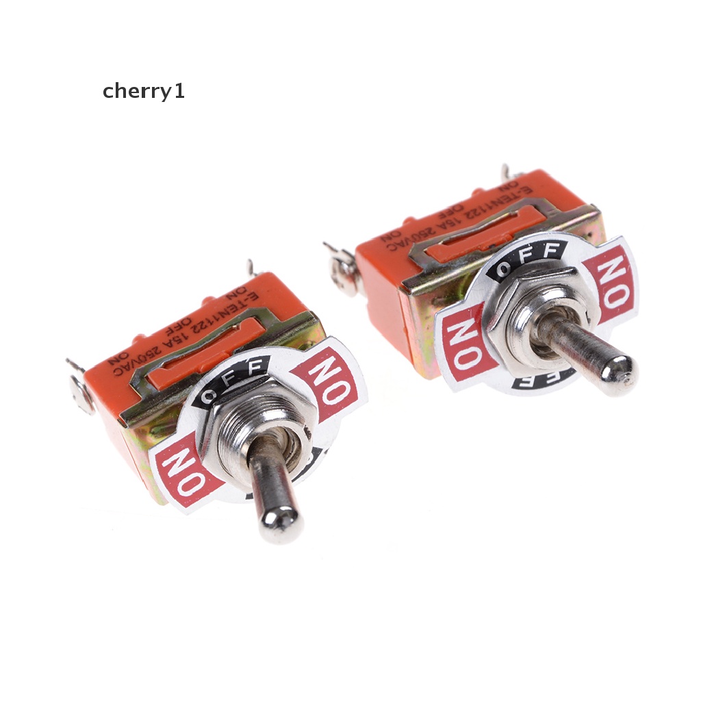 (cherry1) 3 Thiết Bị Đầu Cuối Màu Cam SPDT 250V 15A ON-OFF-ON