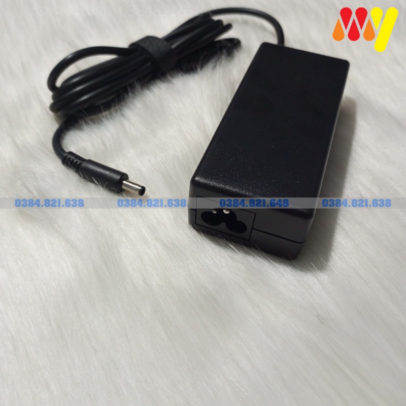Sạc Laptop Dell 19.5V - 3.34a 65W Chân nhỏ (4.5mm x 3.0mm), Dùng cho Dell Inspiron, Vostro, Latitude - Tặng dây nguồn