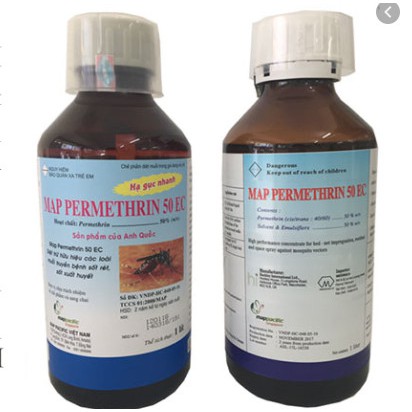 Thuốc diệt muỗi Permethrin 50EC - Chai 1000ml