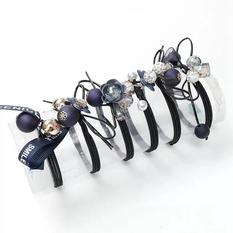 Set 6 Dây Buộc Tóc Co Giãn Thời Trang Cho Nữ