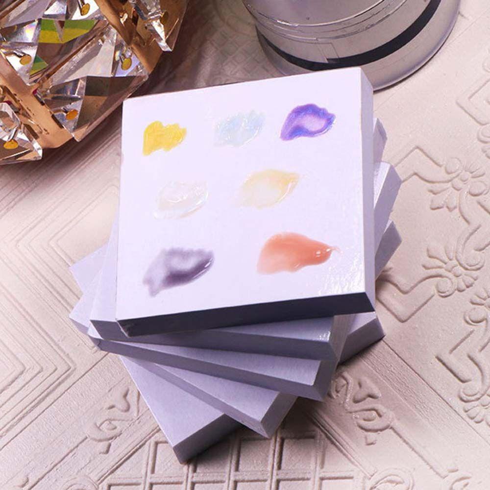 CLEOES Bảng Giấy Màu Sắc Dùng Một Lần Đựng Màu Vẽ Móng Nghệ Thuật Tiện Dụng