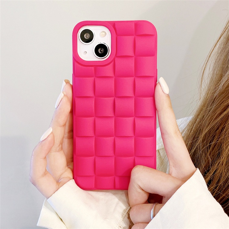 Ốp Điện Thoại Chống Sốc Họa Tiết Khối Rubik Ba Chiều Cho iPhone 14 13 12 11 Pro Max XS XR X 8 7 6 6S Plus + SE 2020