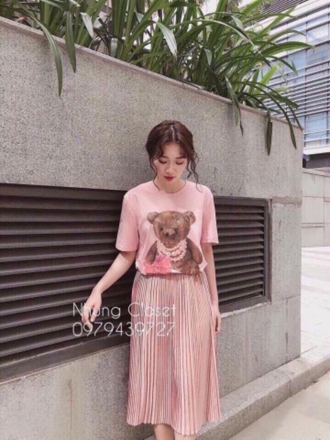 Chân váy xếp li nhỏ dáng dài Quảng Châu | BigBuy360 - bigbuy360.vn