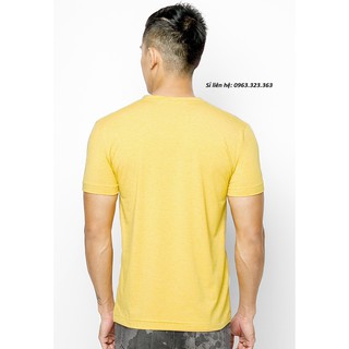 Áo thun nam cotton cổ tim
