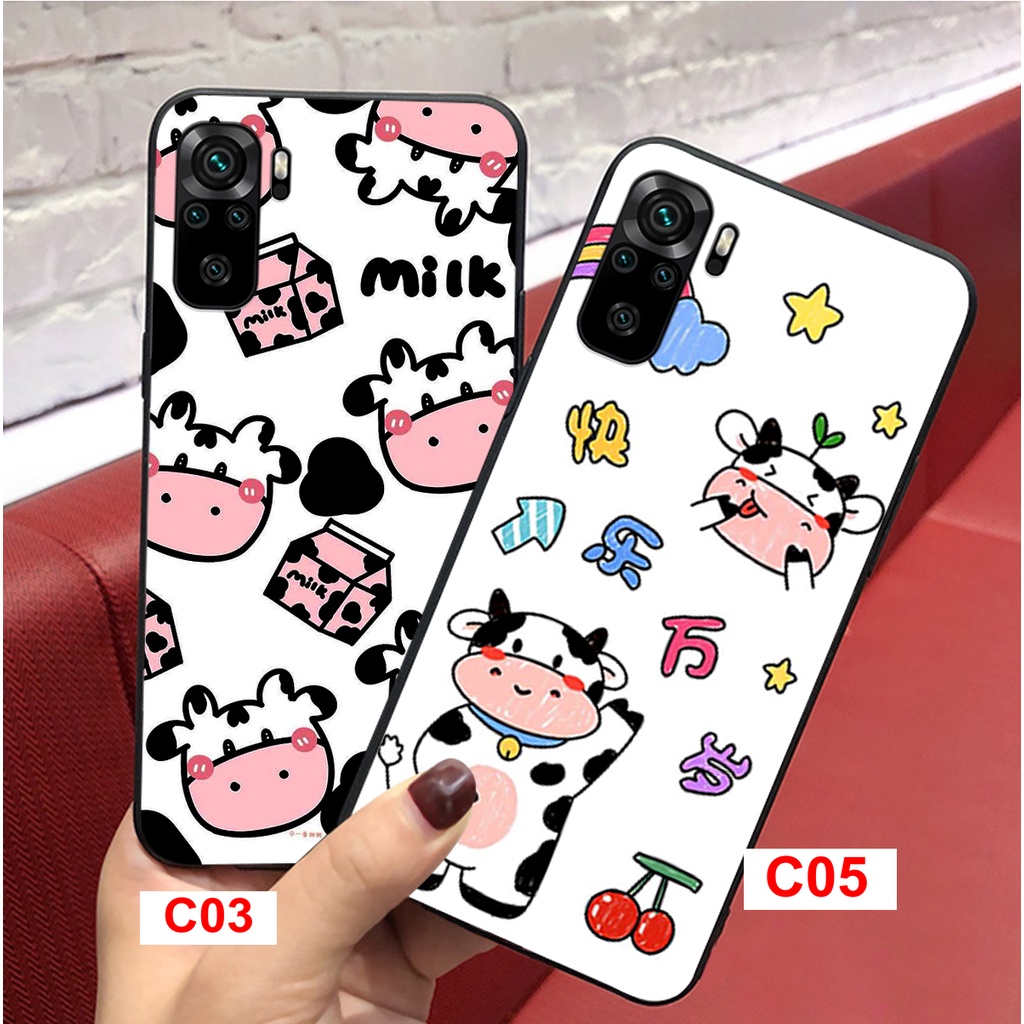 ỐP LƯNG XIAOMI REDMI 10/REDMI NOTE 10/NOTE 10S/NOTE 10 PRO/MI 10T PRO HÌNH BÒ SỮA CỰC HOT 2021