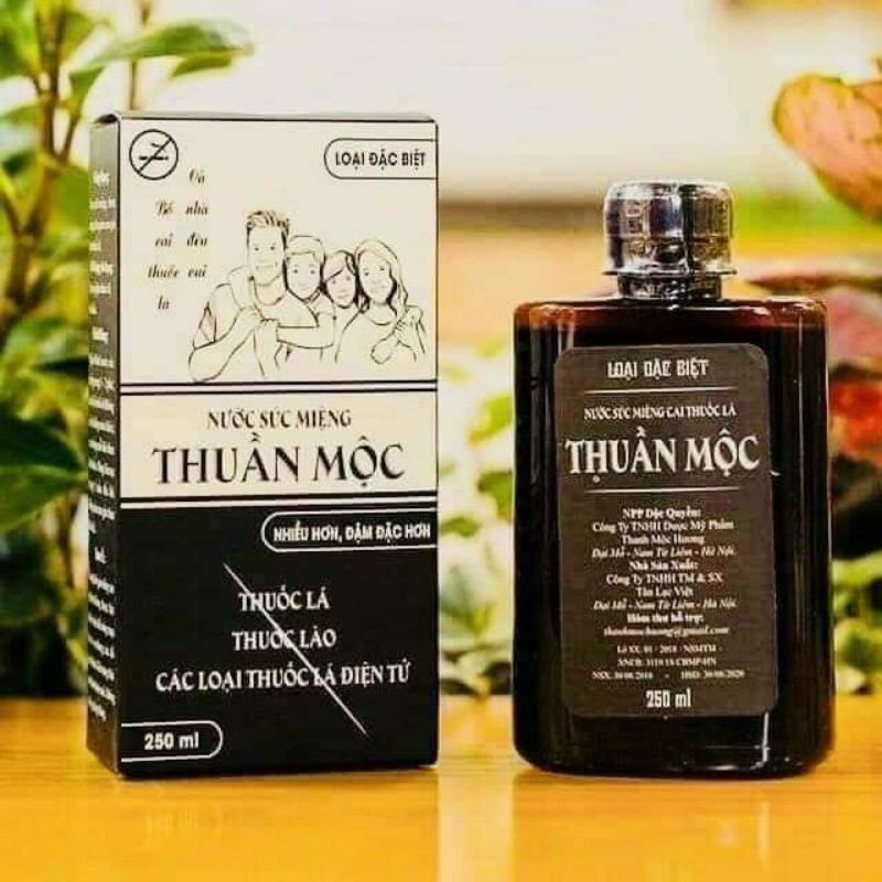 Nước Súc Miệng Thuần Mộc Thanh Mộc Hương tác dụng làm Sạch Khoang Miệng, Giảm Hôi Miệng 250ml