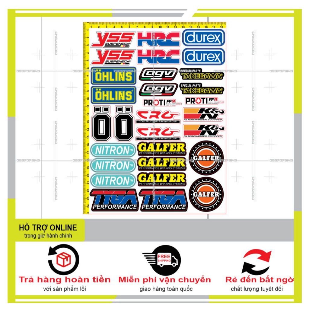 LOGO STICKER DÁN XE MÁY L 11 - SHINDECAL2