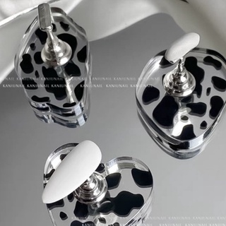 Đế gắn móng giả làm nail hoạ tiết bò sữa đáng yêu