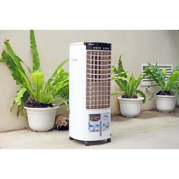 Quạt làm mát không khí phòng 20m2 nhập khẩu FUJIE AC-17C, điều khiển từ xa, ion âm diệt vi khuẩn- BH 2 năm