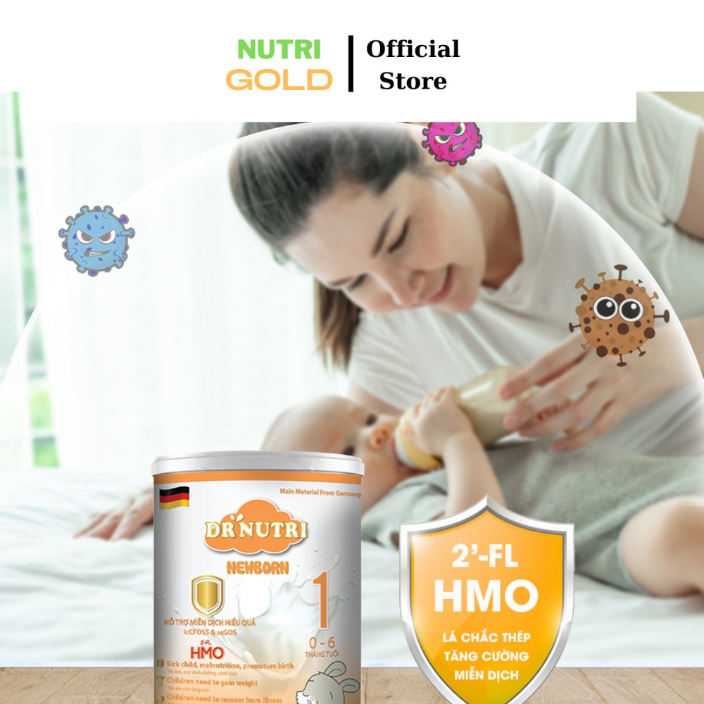 Sữa Bột Dinh Dưỡng Dr. Nutri Newborn 900g Trẻ Từ 0 Đến 6 Tháng