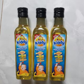 3 Chai Dầu ăn cho bé, Dầu Kiddy, Dầu cá hồi 250ml/chai