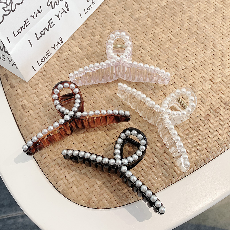 Kẹp tóc càng cua đính hạt ngọc trai duyên dáng nữ tính