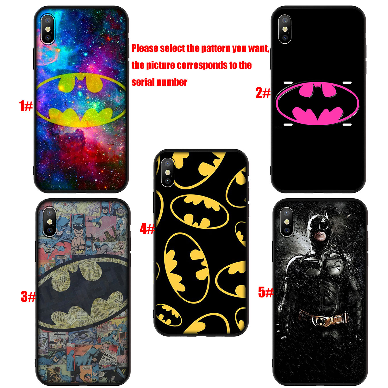 Samsung Galaxy Note 20 Ultra Note 10 Plus  Lite 8 9 S7 Edge M11 Phone Case Soft Silicone Casing Batman Superhero