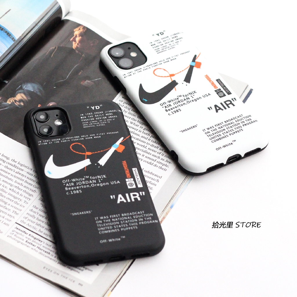 Ốp điện thoại mềm màu trắng đen thời trang đơn giản cho iPhone 11 Pro MAX i7 i8 plus XR XS MAX | BigBuy360 - bigbuy360.vn