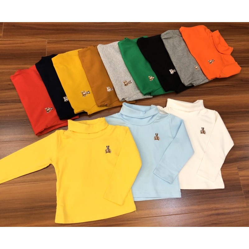 Áo giữ nhiệt hãng GAP Kids loại cổ cao 5 phân chất liệu cotton siêu ấm áp cho bé từ 1 tuổi đến 4 tuổi