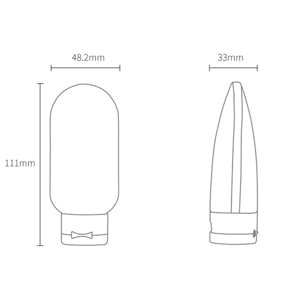 Bình Nước Silicone 60ml Có Nắp Đậy Chống Tràn Tiện Dụng Độc Đáo