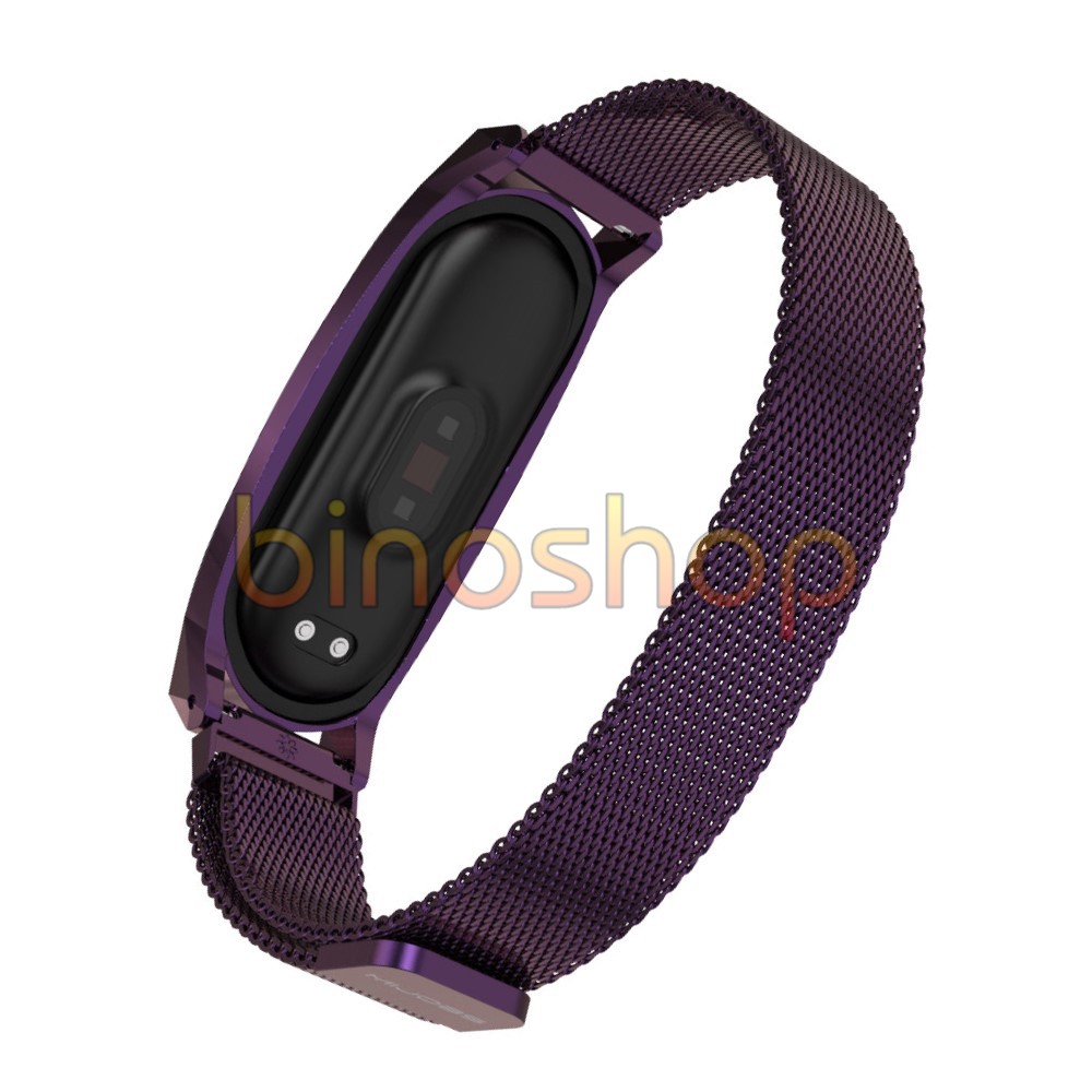 Dây đeo miband 5 nam châm viền GT, dây đeo thay thế mi band 5 nam châm phiên bản GT MIJOBS