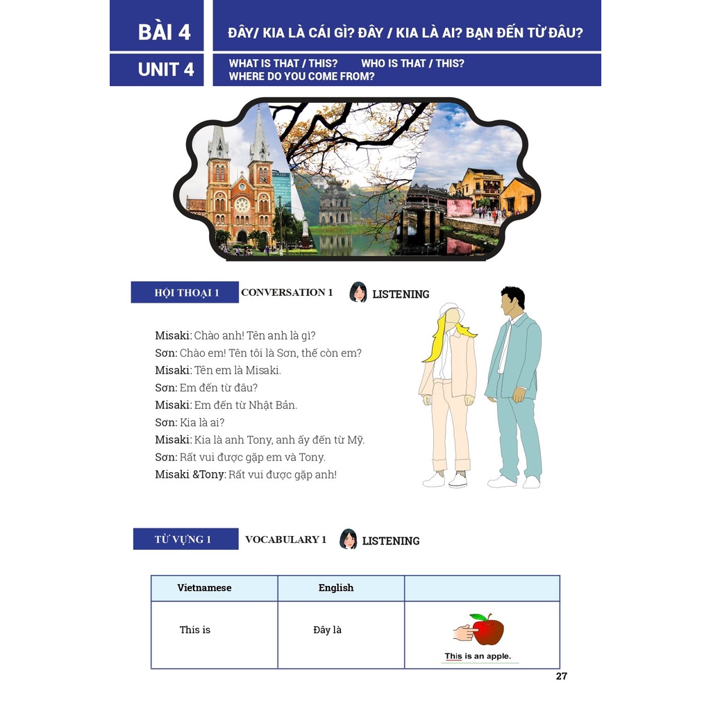 Sách Tiếng Việt Cho Người Nước Ngoài - Chương Trình Sơ Cấp - Tái Bản Lần 1 Kèm CD