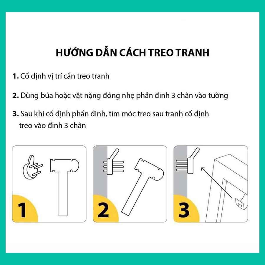 Tranh treo tường văn phòng tạo động lực, tranh canvas slogan hay (giá tại xưởng- tặng kèm đinh 3 chân)