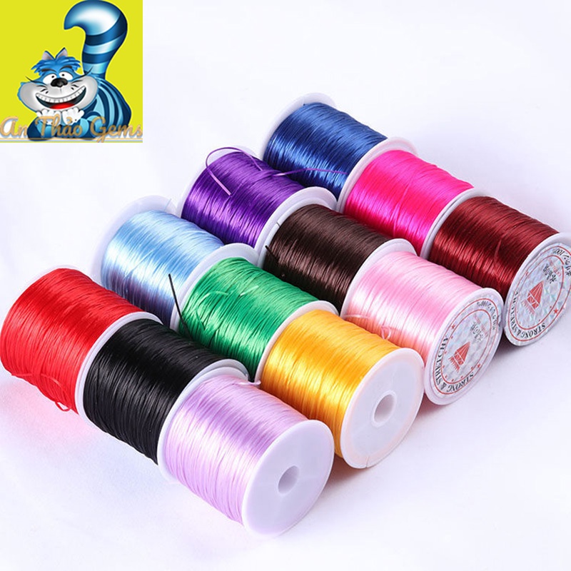 Dây Chun Xâu Vòng Tay Co Giãn, Loại Siêu Bền Đủ Màu Sắc