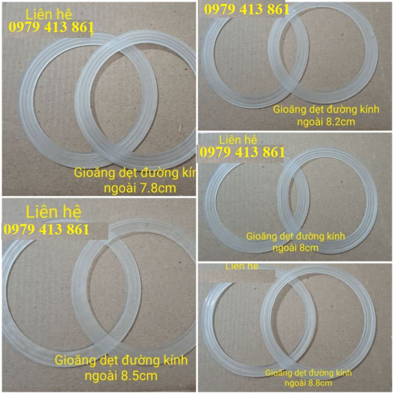 Gioăng cao su - Zoong dẹt máy xay sinh tố loại 2 cối các kích cỡ máy xay sunhouse, gold sun, happycook.... -phukienmayxa