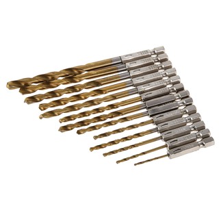 Bộ 13 mũi khoan đầu lục giác hss