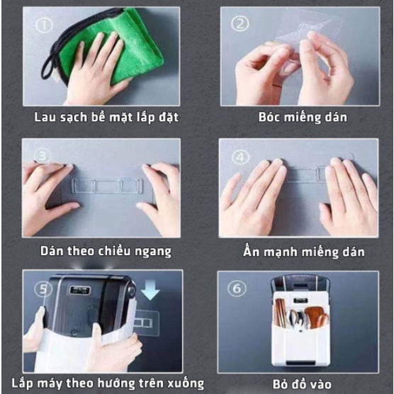 Hộp Sấy Đũa Thìa Khử Khuẩn Tia UV Dán Tường Công Nghệ Sát Trùng Hoàn Hảo