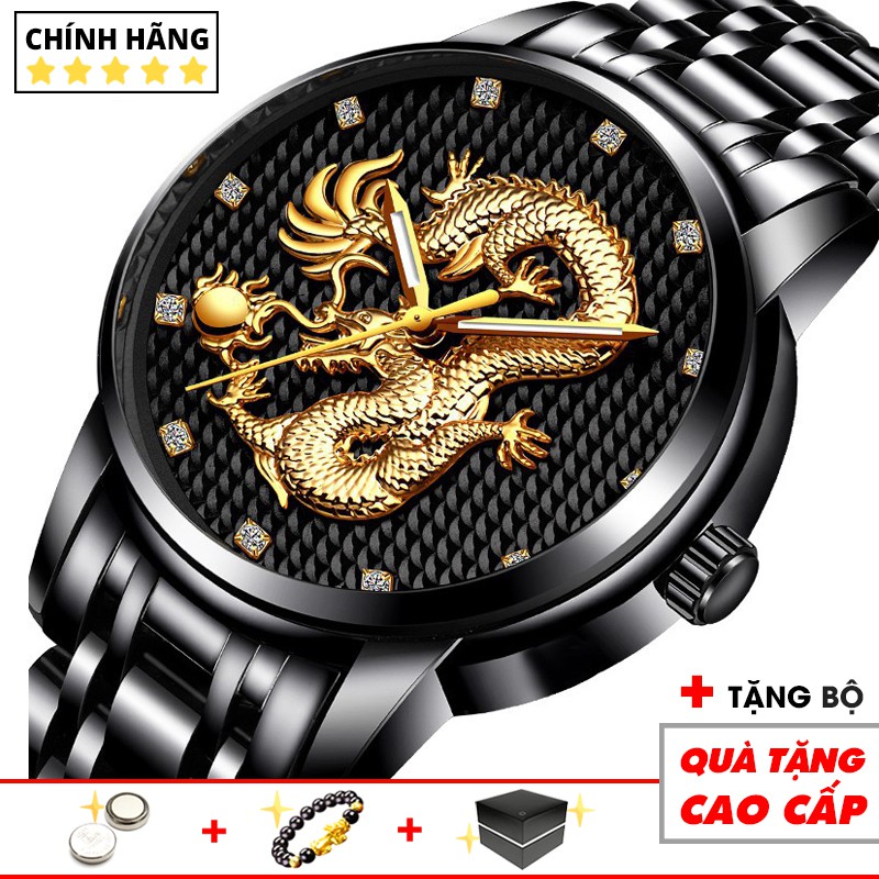 Đồng hồ rồng vàng DRAGON nam tài lộc hàng cao cấp giá rẻ vô địch - Đồng Hồ Quốc Tế