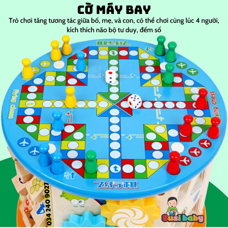 [KÈM QUÀ TẶNG] Hộp bận rộn đa năng 8in1 giáo dục sớm - Đồ chơi thông minh - Đồ chơi cho bé - Đồ chơi Montessori