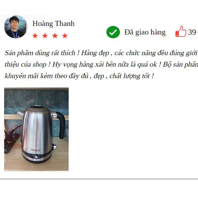 [Mã ELTECHZONE giảm 5% đơn 500K] [MUA 1 TẶNG 1] Ấm Siêu Tốc Thông Minh 3in1 CHÍNH HÃNG Masuto Công Nghệ Nhật Bản