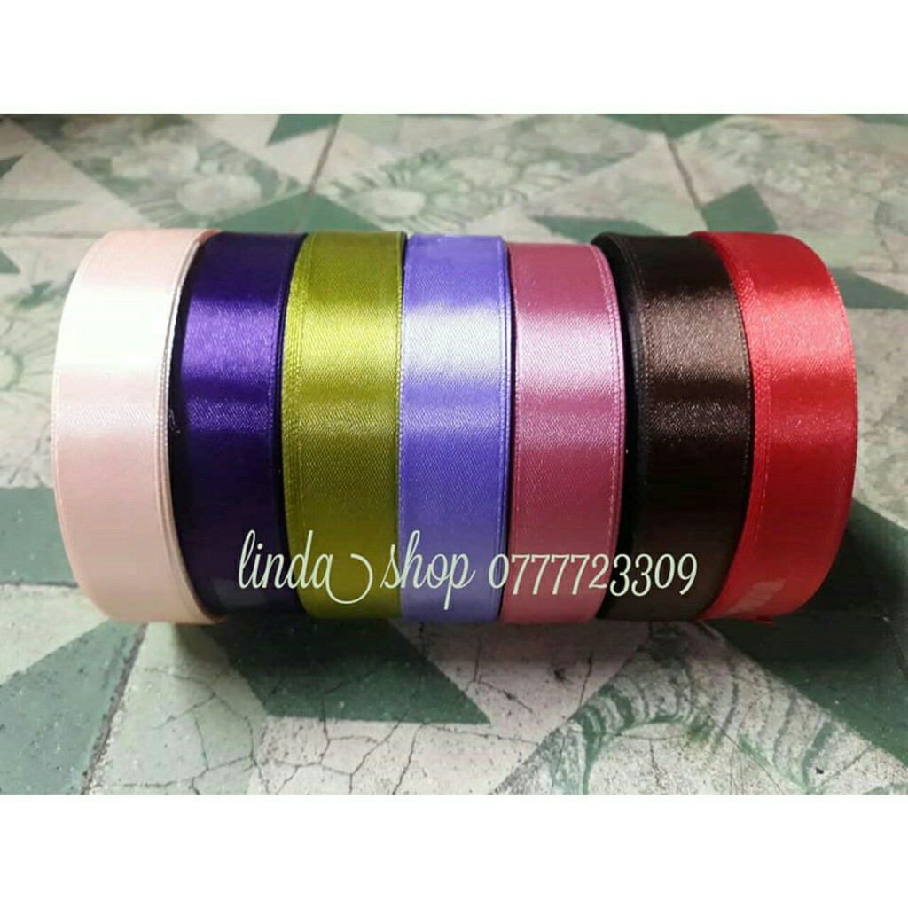 Combo 10 Cuộn Dây Ruy Băng Trơn 2F Màu Sắc Tùy Chọn