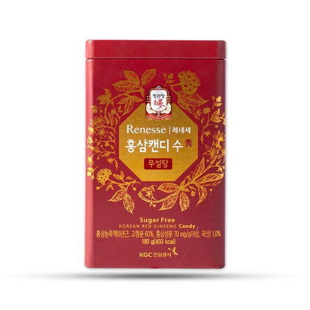Kẹo hồng sâm không đường KGC 180g Hàn Quốc ( hsd: 1/2023 )