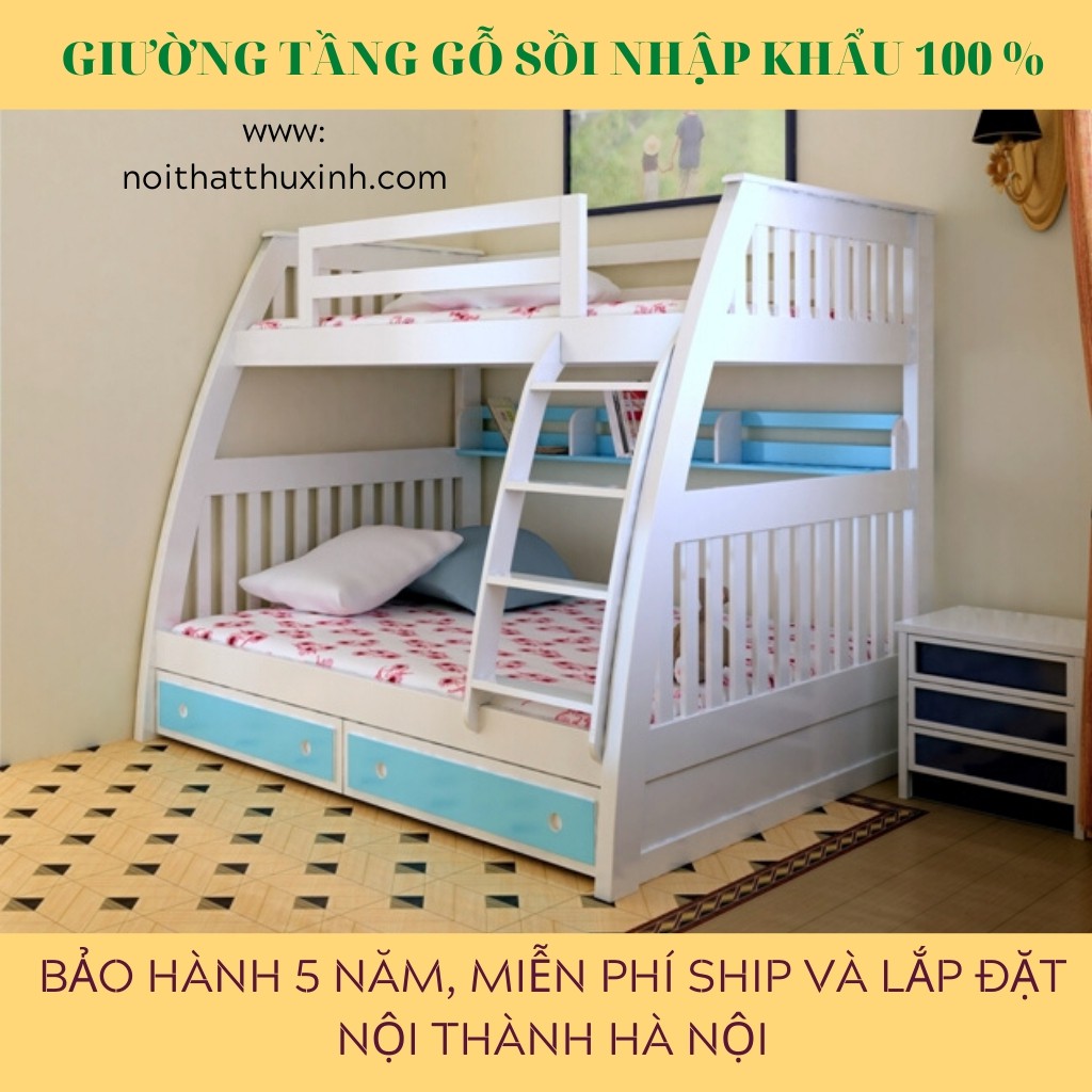 Giường tầng cho bé màu hồng mẫu giường tầng đẹp cho bé gái