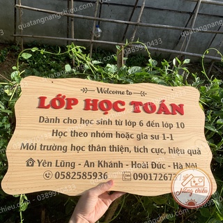 Bảng hiệu gỗ decor theo yêu cầu- kích thước  27cm*37cm-27cm* 47cm - 35cm * 55cm  (dài*rộng)- trang trí shop bền- đẹp