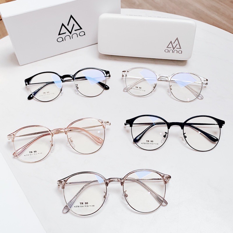 Gọng kính mắt thời trang nữ ANNA cho người cận dáng tròn 250KL018 | BigBuy360 - bigbuy360.vn