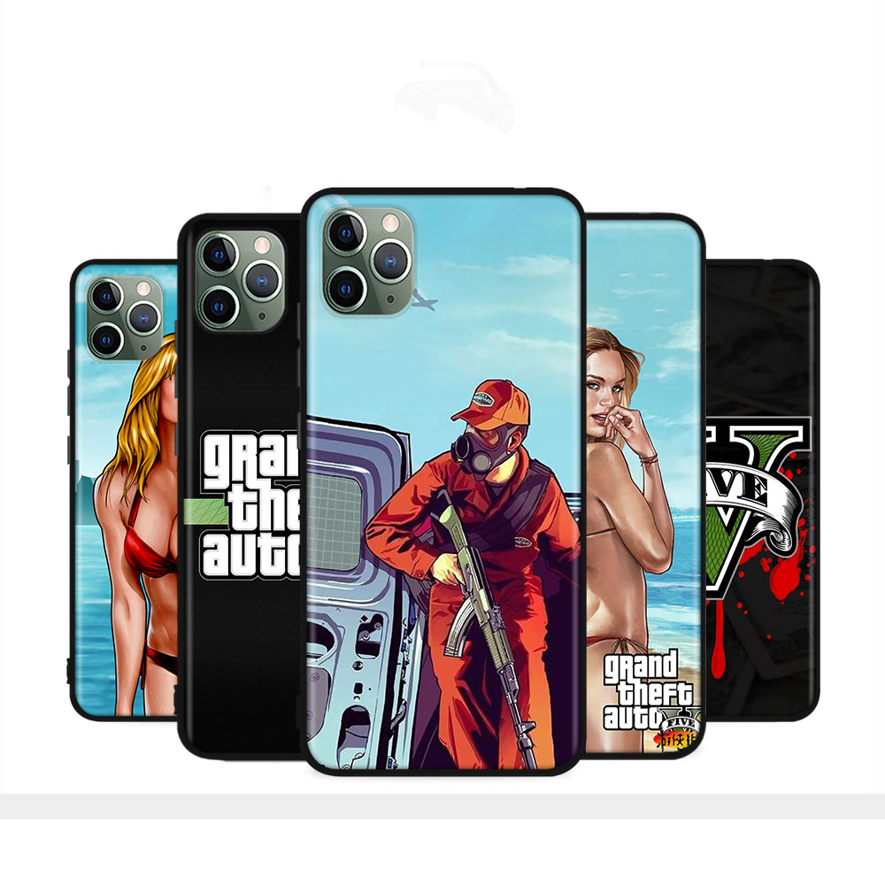 Ốp lưng silicon mềm H-70 GTA 5 Game Tương thích cho OPPO Reno 5 5K 5Z 4F 4 5F 4Z Pro SE Plus Lite