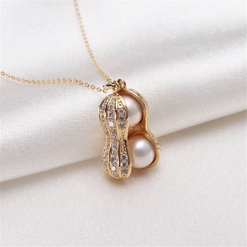 Vòng cổ ngắn đính hạt ngọc trai nhân tạo phong cách Hàn Quốc cho nữ