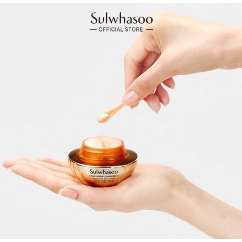 5 gói 1ml Kem mắt Sulwhasoo nhân sâm concentrated Ginseng Renewing Eye Cream Ex 1ml