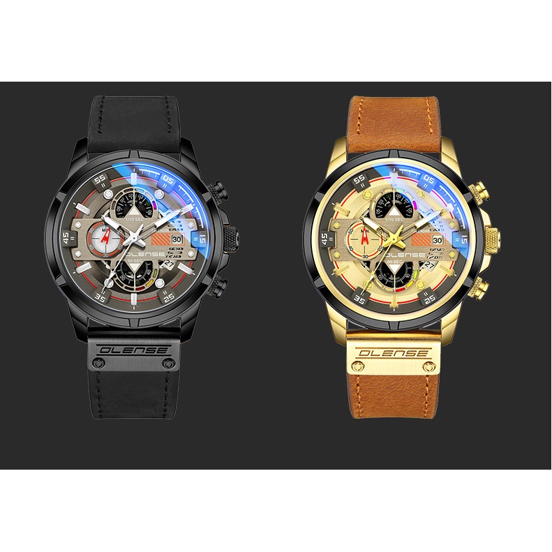 Đồng Hồ Dây Da Cao Cấp Olense Chống Nước Chống Xước, Đẳng Cấp Thời Trang Phù Hợp Mọi Lứa Tuổi [ Bảo Hành 3 Năm ] | BigBuy360 - bigbuy360.vn