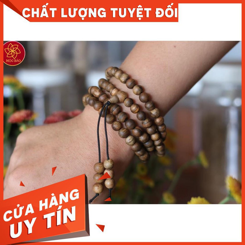Vòng Tay Trầm Hương Thiên Nhiên 108 Hạt - 8MM - Bảo Hành Mùi Thơm Vĩnh Viễn | BigBuy360 - bigbuy360.vn