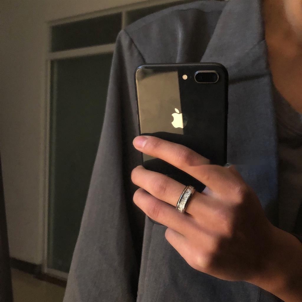 Nhẫn Đeo Tay Khắc Hình Cành Cây Thời Trang Unisex