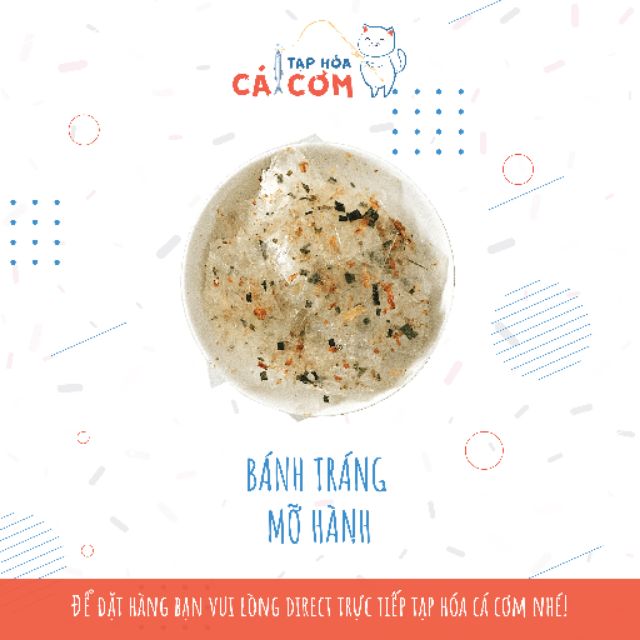 BÁNH TRÁNG MỠ HÀNH - Ăn vặt Tạp Hoá Cá Cơm