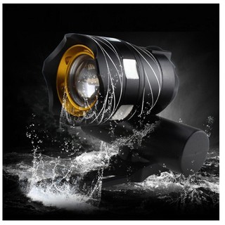Đèn Pin Led T6 300LM gắn xe đạp