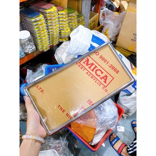 bảng số ô tô dịch vụ (mica vàng)