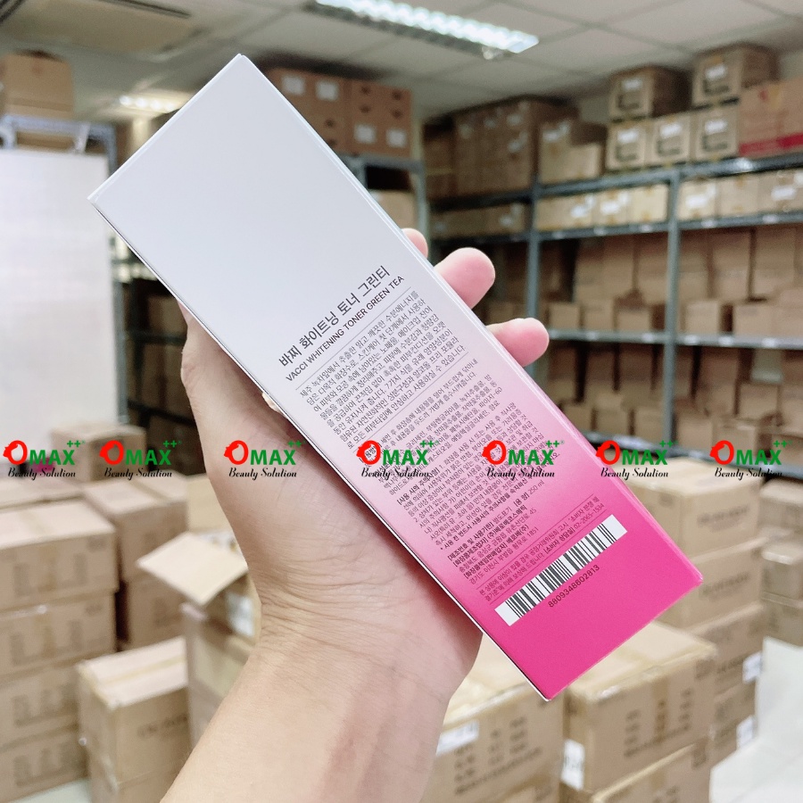 NƯỚC HOA HỒNG VACCI MÀU HỒNG - TRẮNG DA CHIẾT XUẤT TRÀ XANH - WHITENING TONER GREEN TEA 250ml