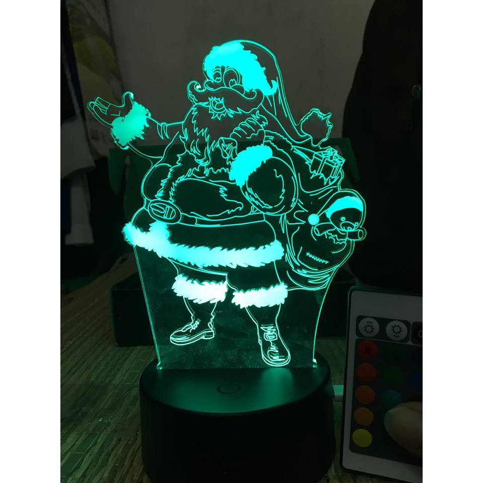 [Sẵn hàng][Hà Nội] Led 3D ông già Noel