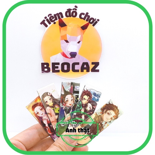 Kẹp sách JJK Kimetsu No Yaiba Thanh Gươm Diệt Quỷ Chú Thuật Hồi Chiến Đánh dấu trang Bookmark Đồ chơi Beocaz