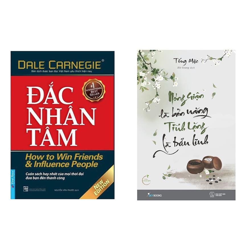 Sách - Combo Đắc Nhân Tâm + Nóng Giận Là Bản Năng, Tĩnh Lặng Là Bản Lĩnh